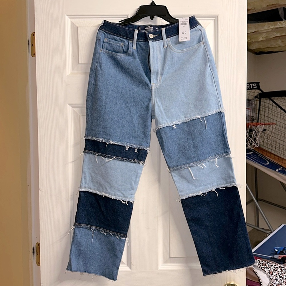 Hollister ultra high rise vintage straight jeans